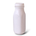 360ml white french square glass bottle for milk